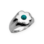 Load image into Gallery viewer, FLOWER BLOSSOM TURQUOISE RING