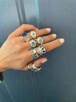 Load image into Gallery viewer, FLOWER BLOSSOM TURQUOISE RING
