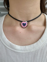 Load image into Gallery viewer, Heart Choker Necklace
