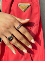 Load image into Gallery viewer, GARNET BLING RING