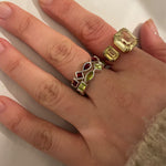 Load image into Gallery viewer, GARNET BLING RING