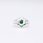 Load image into Gallery viewer, FLOWER BLOSSOM EMERALD RING