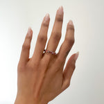 Load image into Gallery viewer, GARNET BLING RING