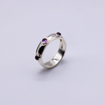 Load image into Gallery viewer, AMETHYST SAUCER RING