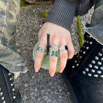 FLOWER BLOSSOM EMERALD RING