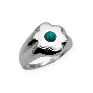 FLOWER BLOSSOM TURQUOISE RING