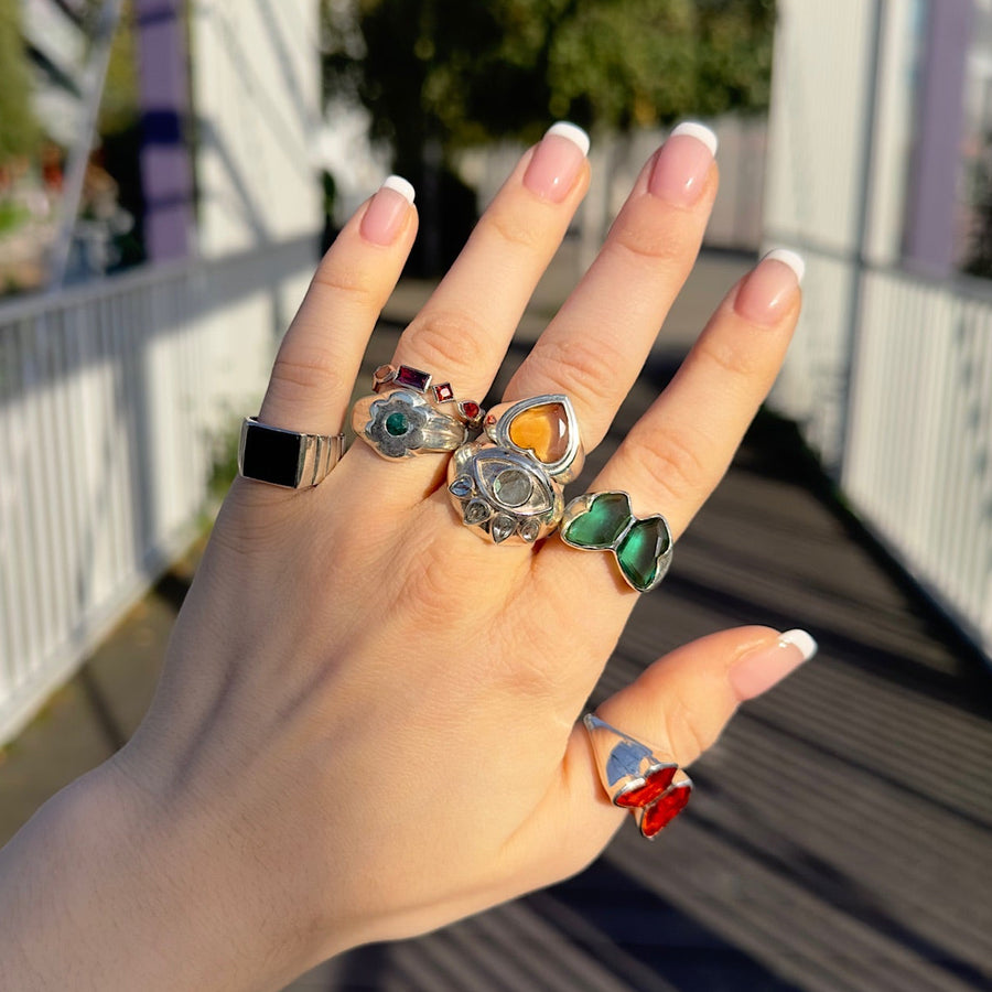 SPRING HEART RING