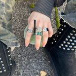 GREEN QUARTZ BUTTERFLY RING