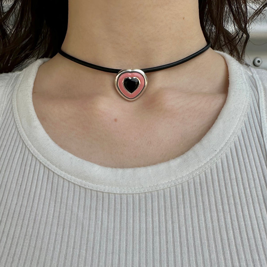Heart Choker Necklace