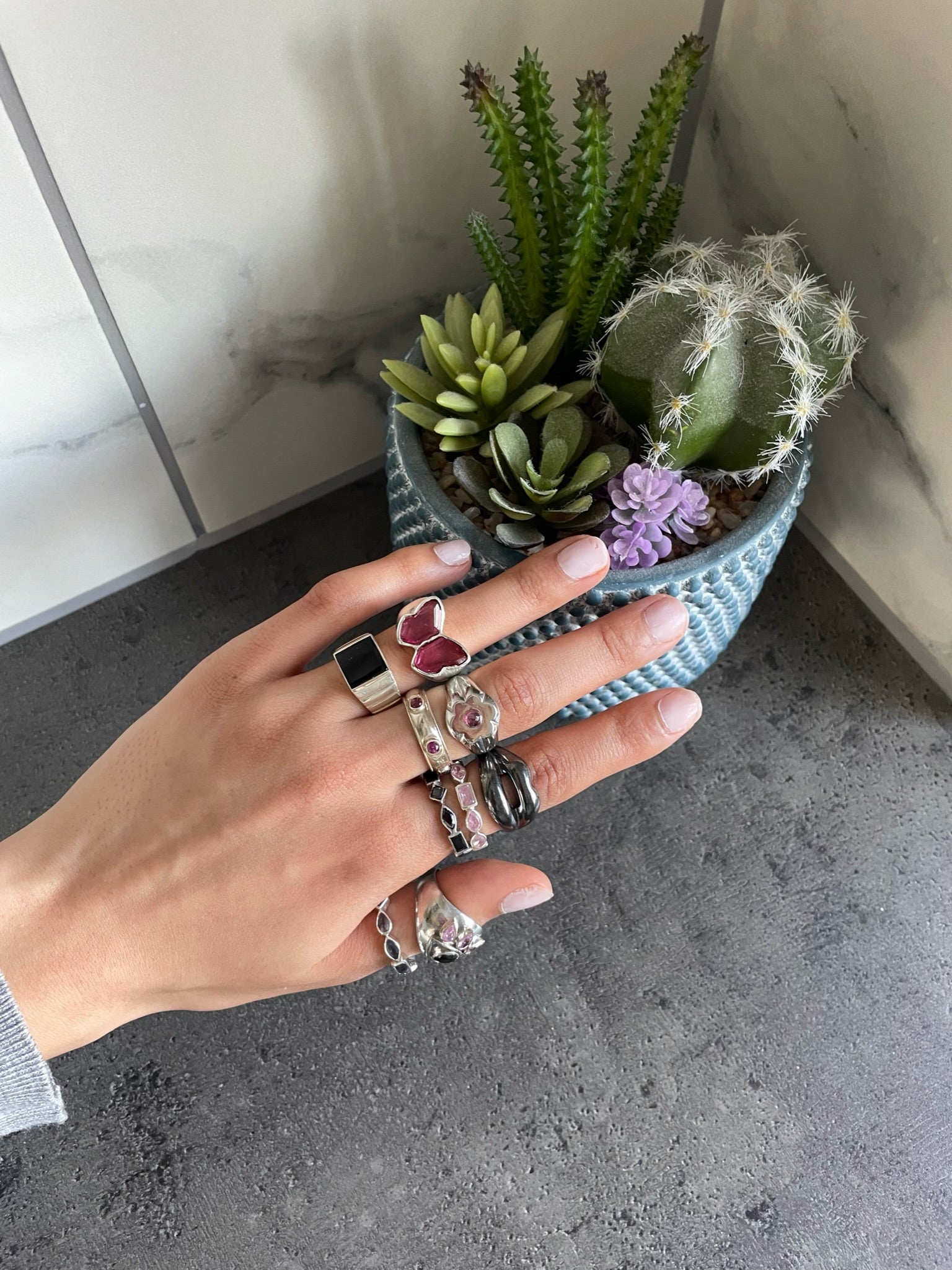 FLOWER BLOSSOM PINK RING