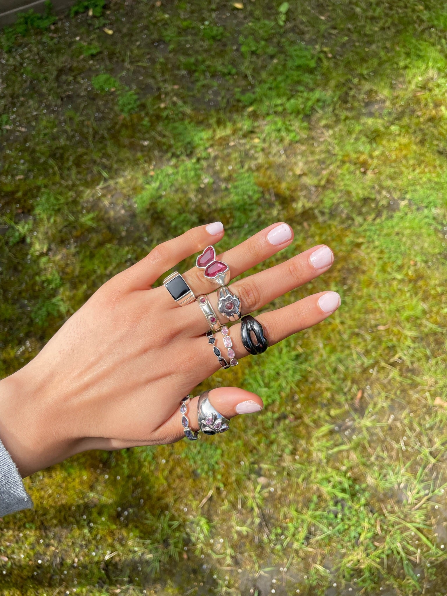 FLOWER BLOSSOM PINK RING