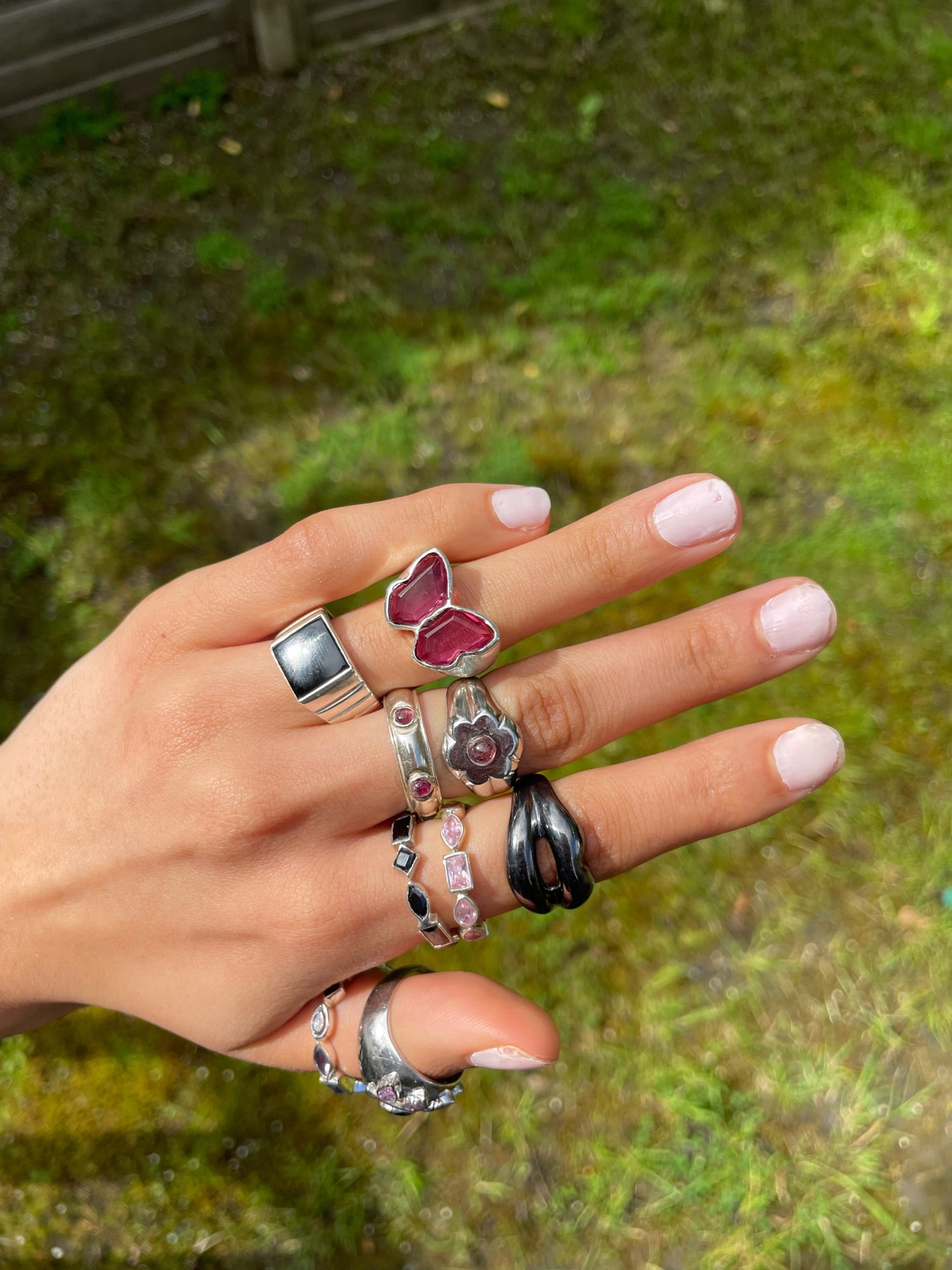 PINK TOURMALINE SAUCER RING