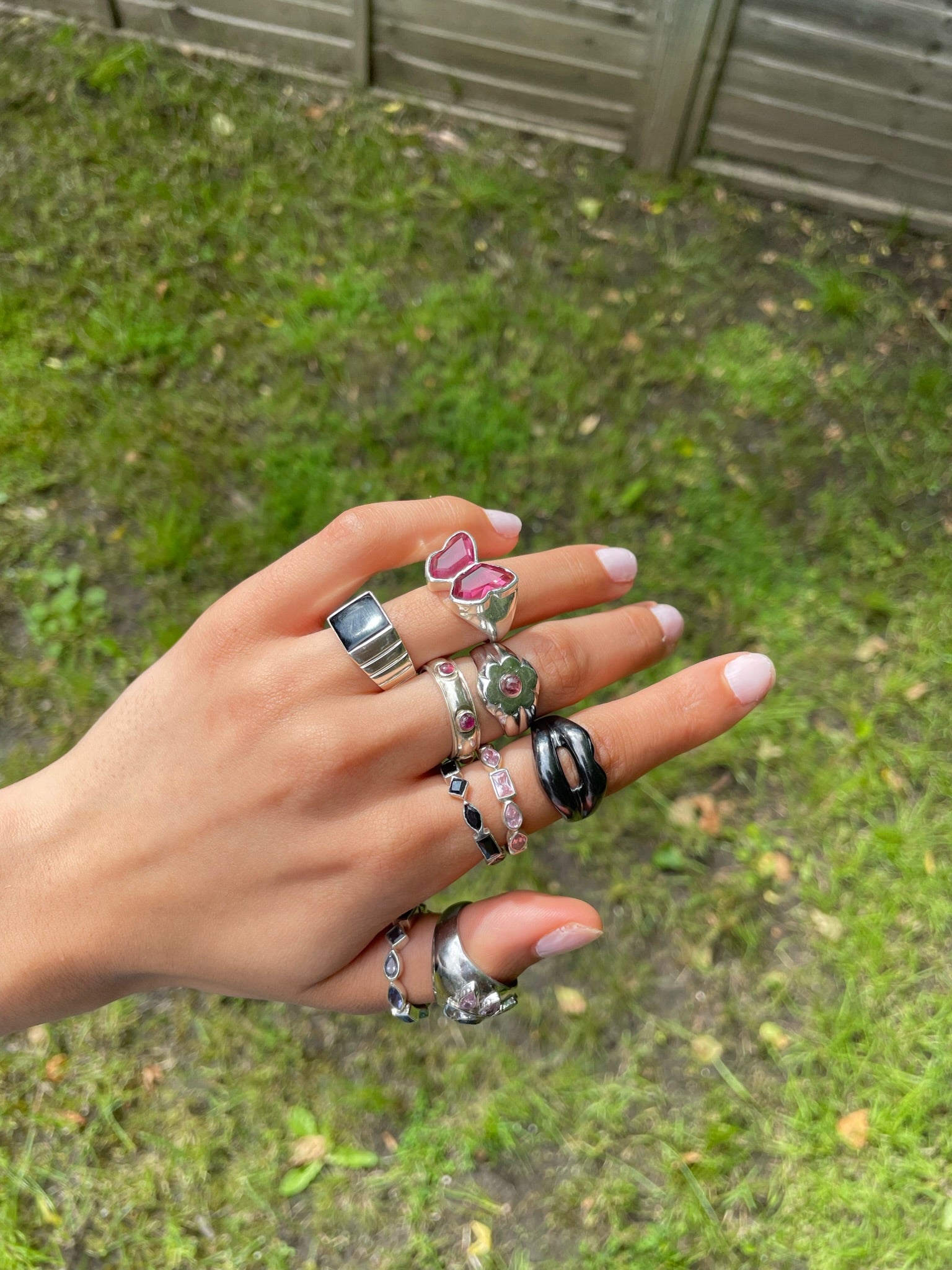 FLOWER BLOSSOM PINK RING