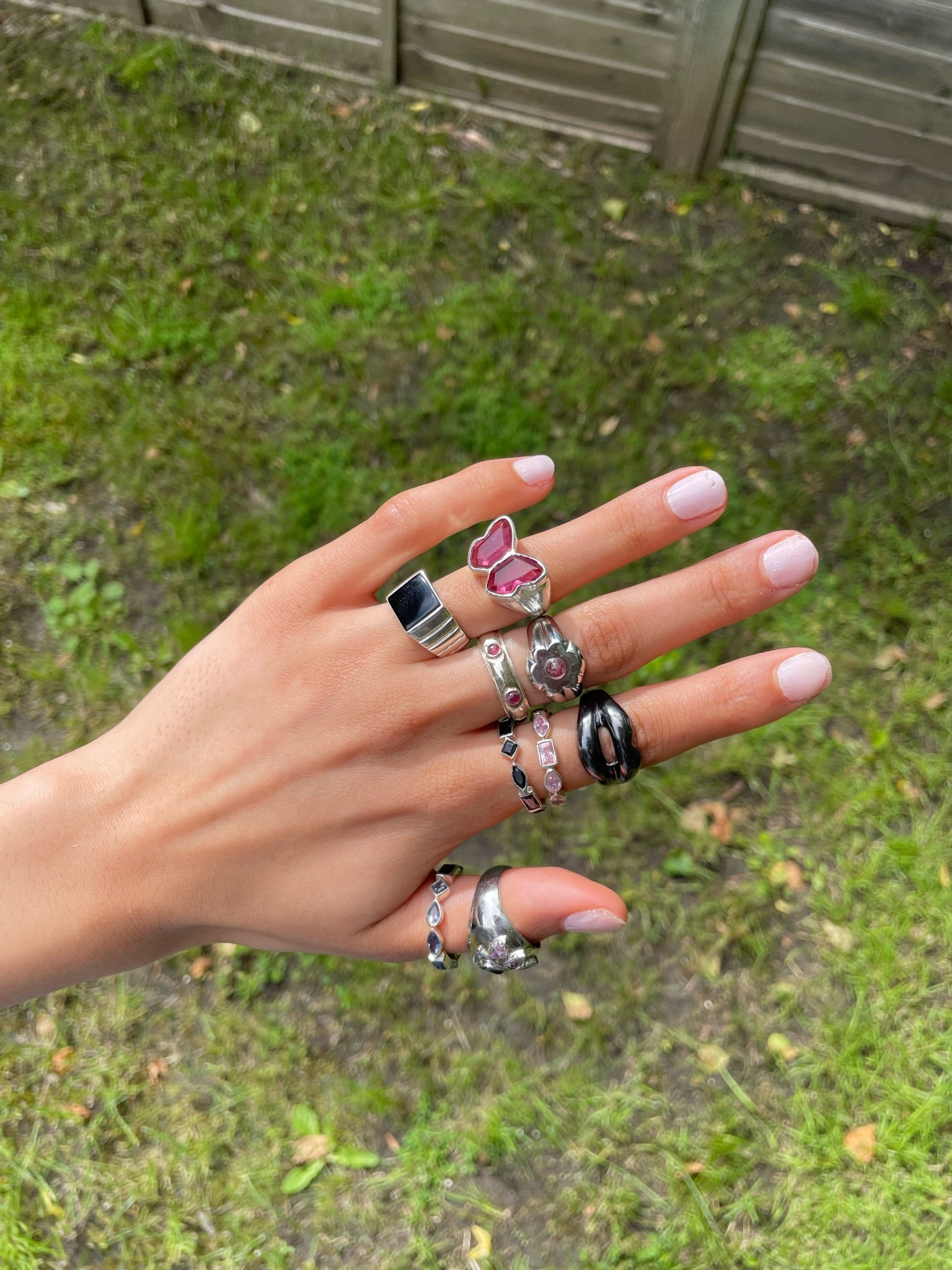 FLOWER BLOSSOM PINK RING