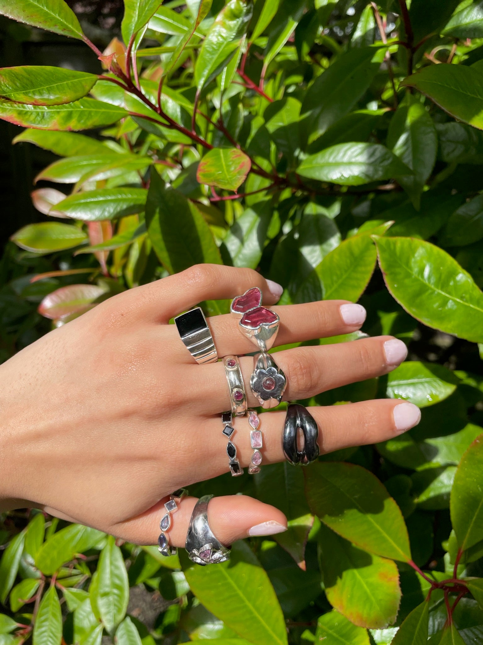 FLOWER BLOSSOM PINK RING