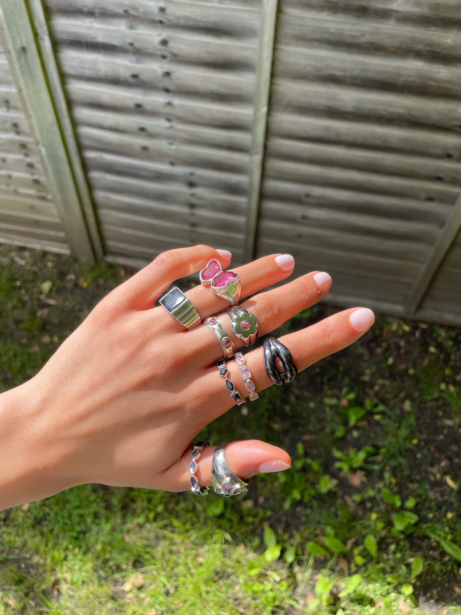 FLOWER BLOSSOM PINK RING