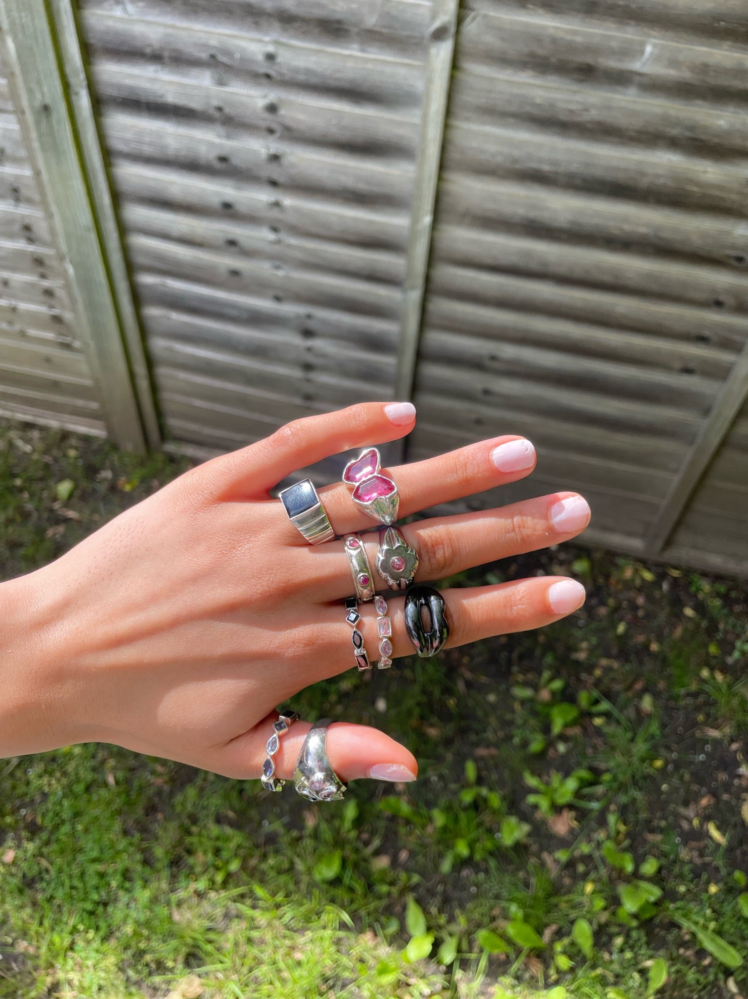 FLOWER BLOSSOM PINK RING