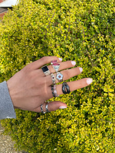 FLOWER BLOSSOM PINK RING