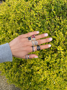 FLOWER BLOSSOM PINK RING