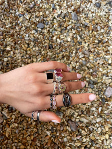 FLOWER BLOSSOM PINK RING