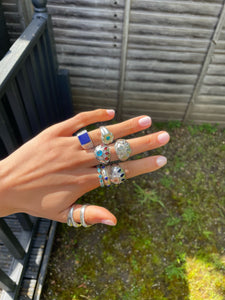 AQUA BLING RING