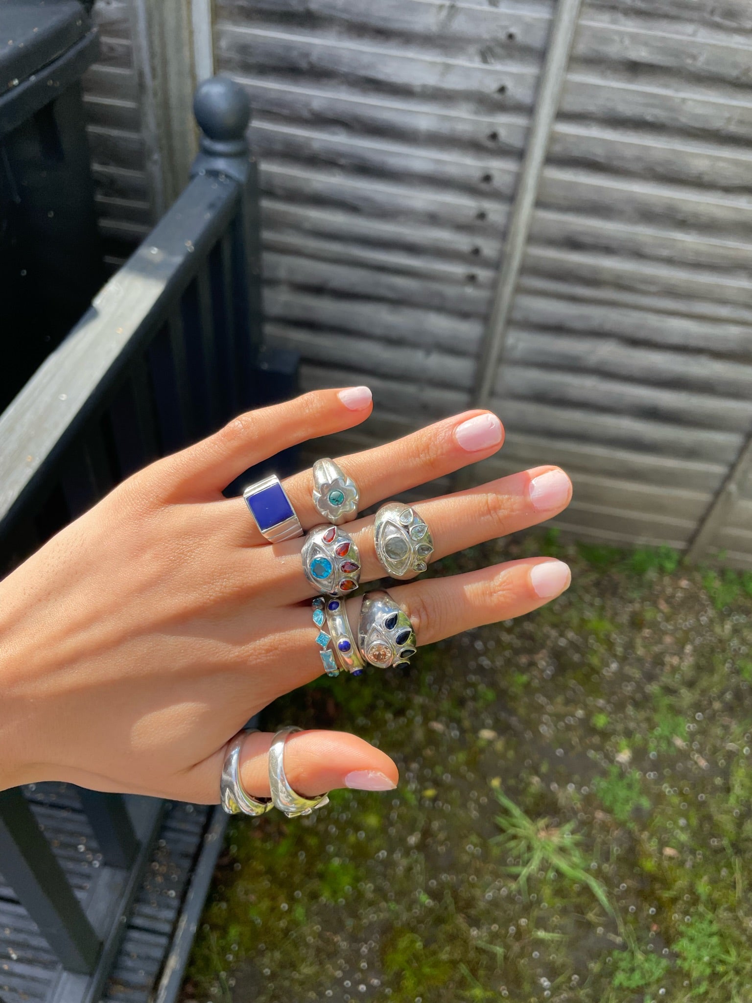 LAPIS SAUCER RING