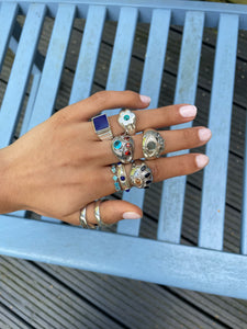 AQUA BLING RING