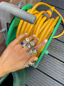 LAPIS SAUCER RING