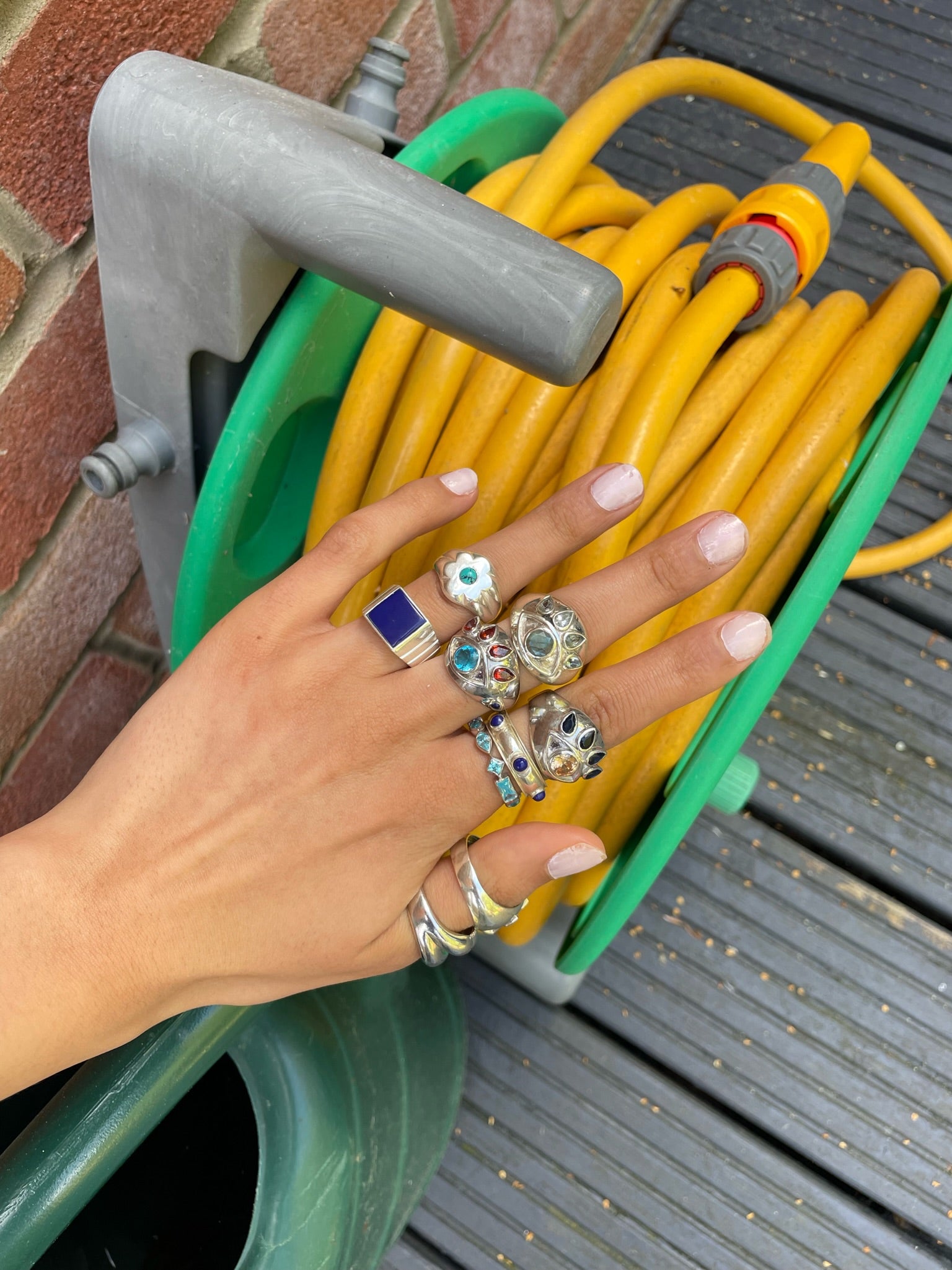 LAPIS SAUCER RING