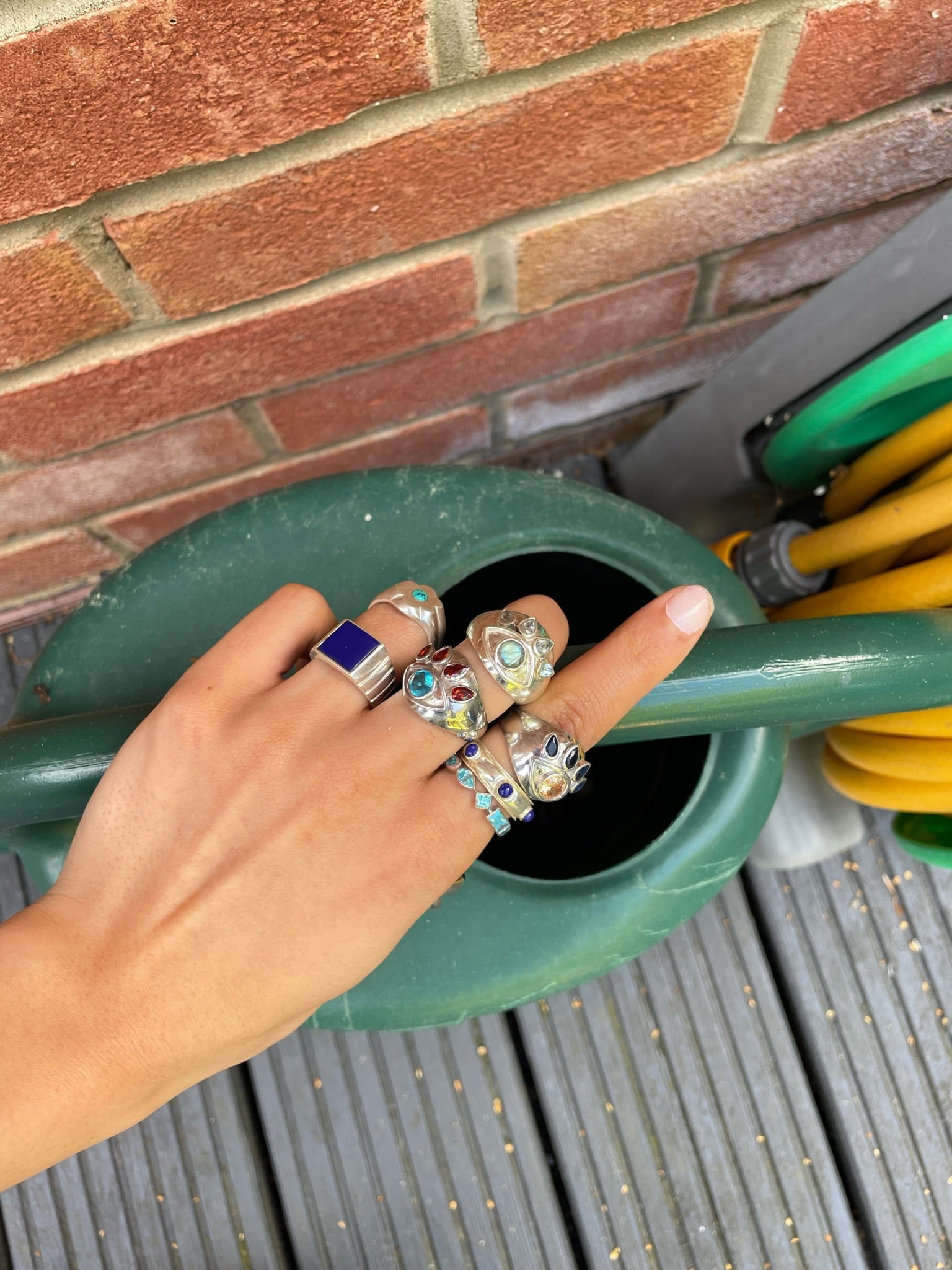 LAPIS SAUCER RING