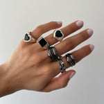 BLACK ONYX SIGNET RING