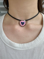 Load image into Gallery viewer, Heart Choker Necklace
