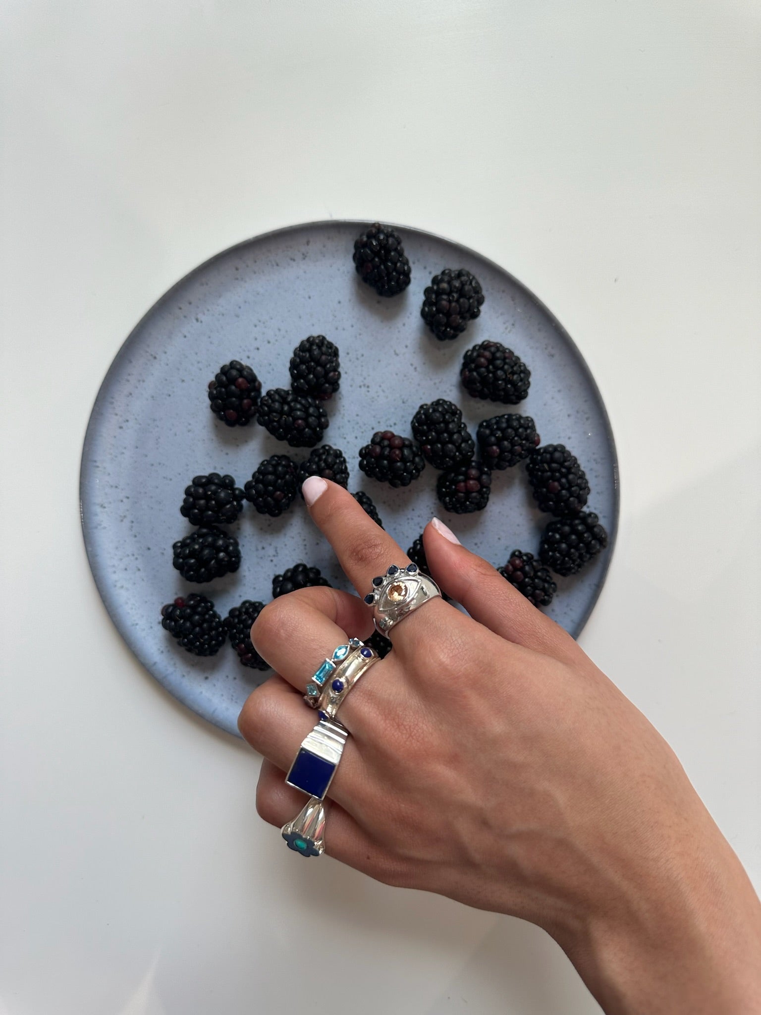 LAPIS SAUCER RING