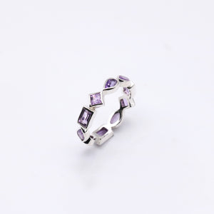 AMETHYST BLING RING