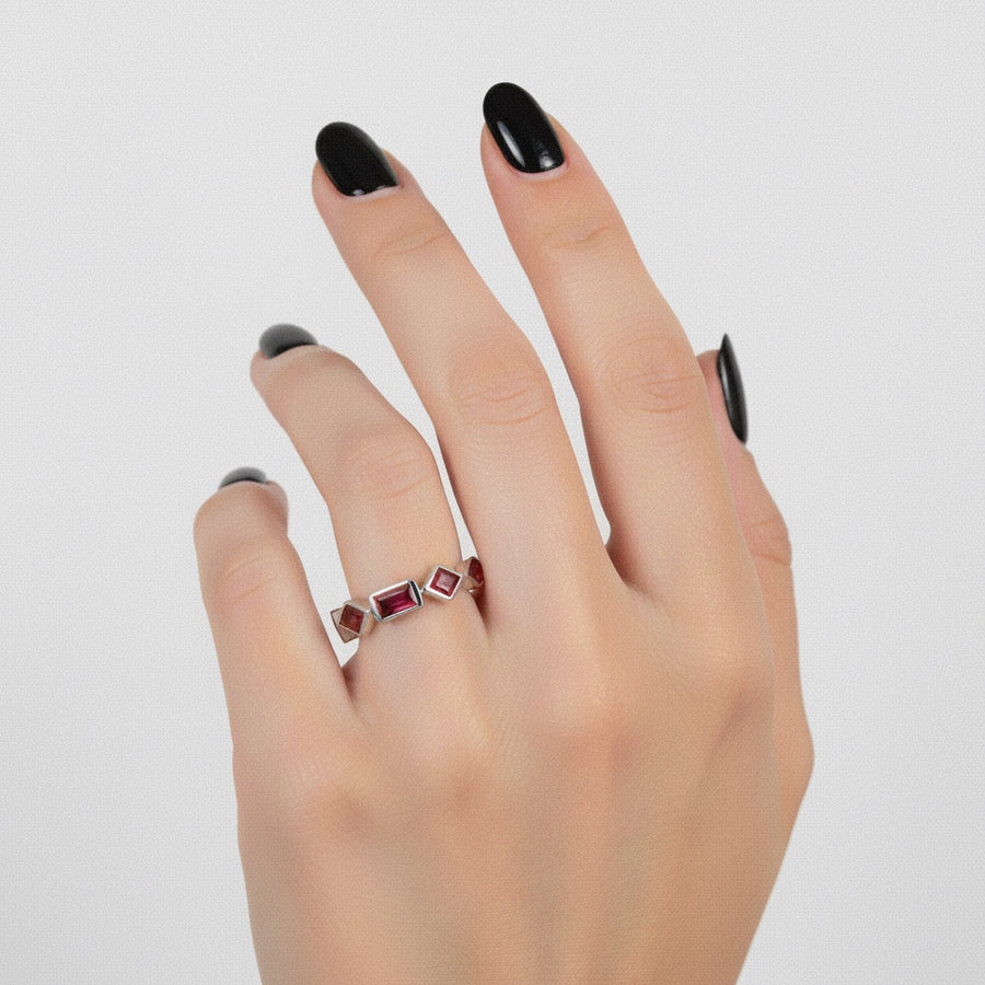 GARNET BLING RING