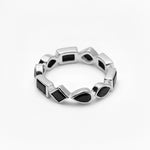 BLACK ONYX BLING RING