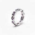 AMETHYST BLING RING