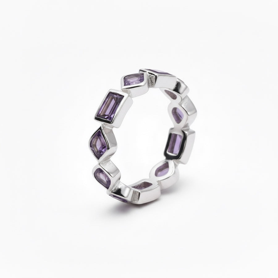 AMETHYST BLING RING