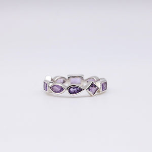 AMETHYST BLING RING