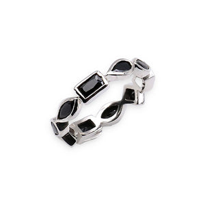 BLACK ONYX BLING RING