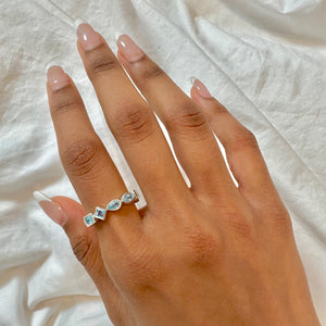 AQUA BLING RING