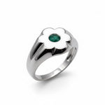 FLOWER BLOSSOM EMERALD RING