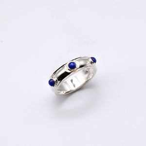 LAPIS SAUCER RING