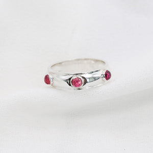 PINK TOURMALINE SAUCER RING