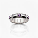 AMETHYST SAUCER RING