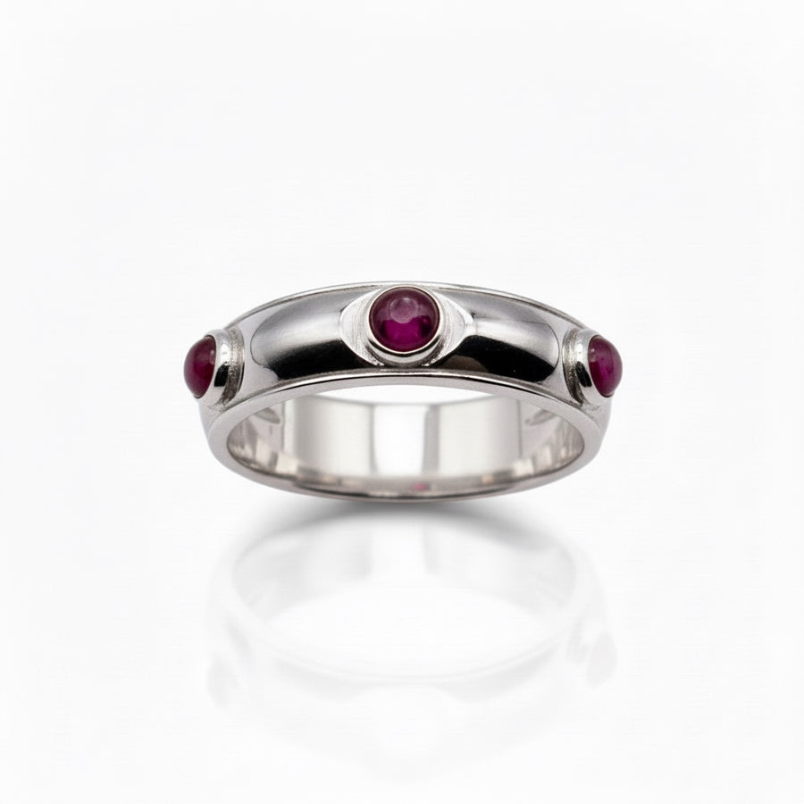 PINK TOURMALINE SAUCER RING