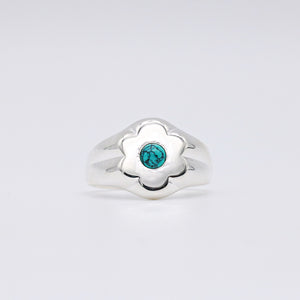 FLOWER BLOSSOM TURQUOISE RING