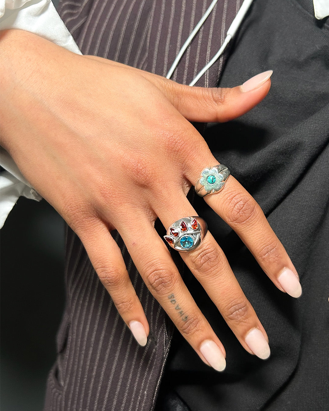 FLOWER BLOSSOM TURQUOISE RING