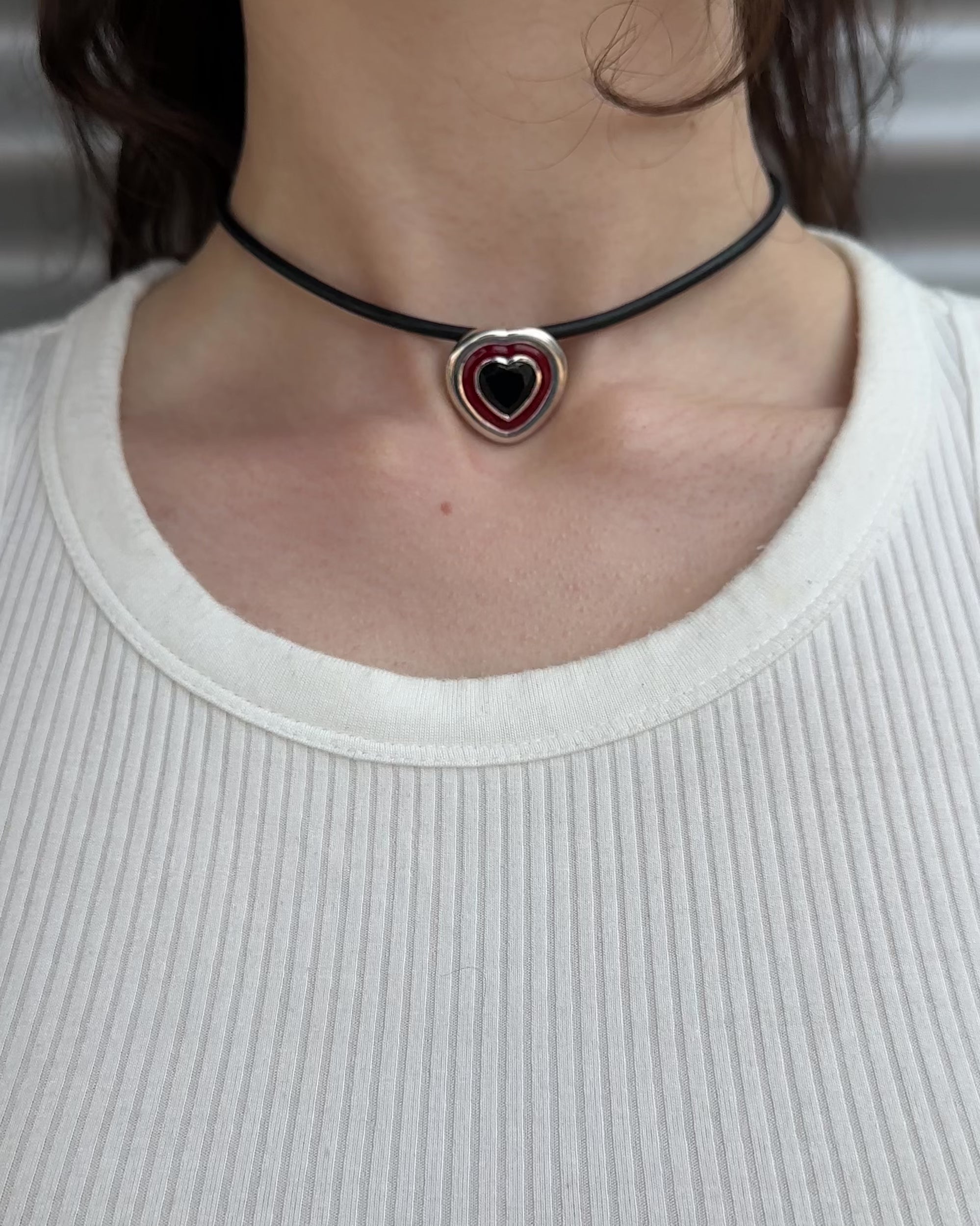 Heart Choker Necklace