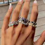 AMETHYST BLING RING